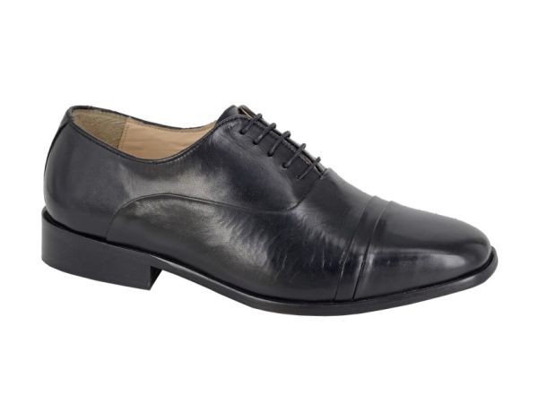 Montecatini Leather Folded Cap Oxford Tie Slim Fit Lace Up Shoes MT5101A