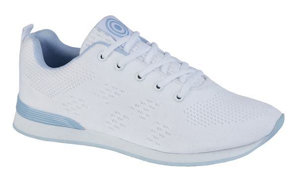 DEK Unisex CURVE T675 White Blue Mesh Bowling Shoes T675G