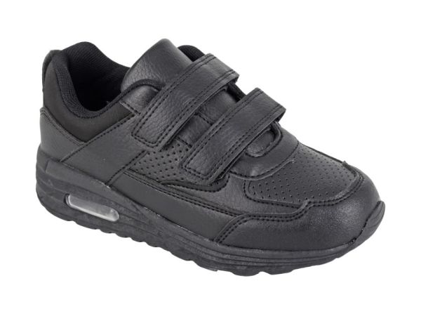  Dek FELIX T852 Unisex All Black Touch Fastening Trainer T852A