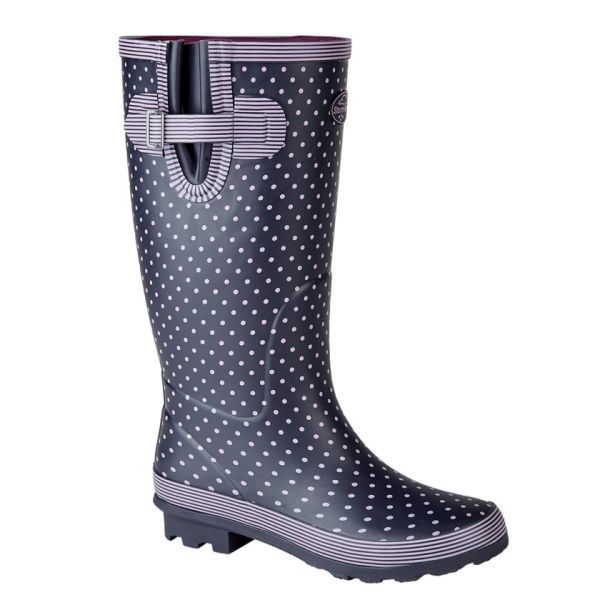 Stormwells 'POLKA DOT' Wellington Boots  W404M